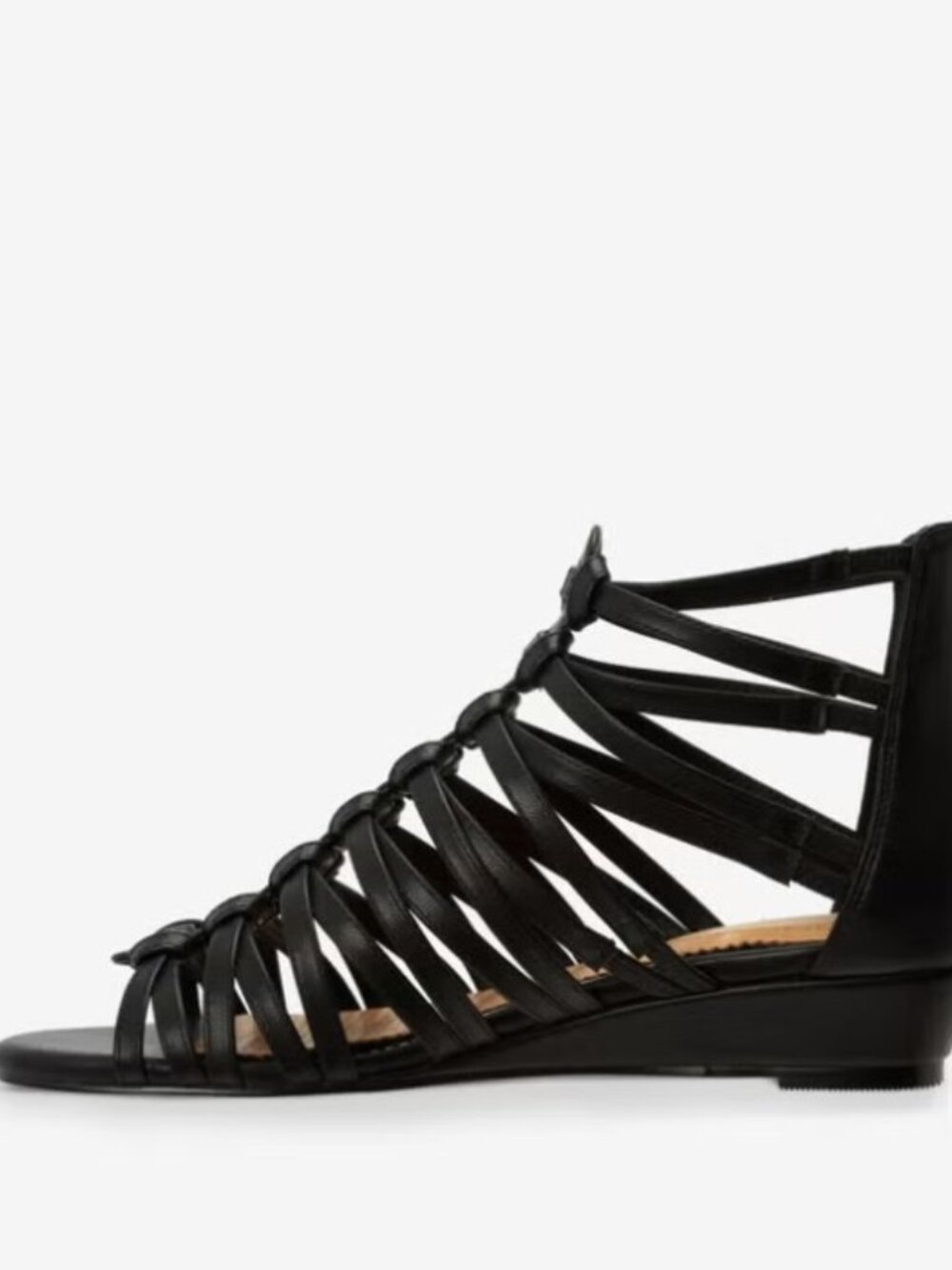 Comfortview Helen Gladiator Style Sandal Black 10W